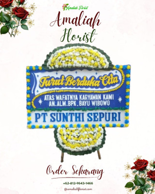 Papan Bunga Duka di Margahayu Utara