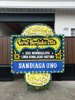 Papan Bunga Duka di Margahayu Utara